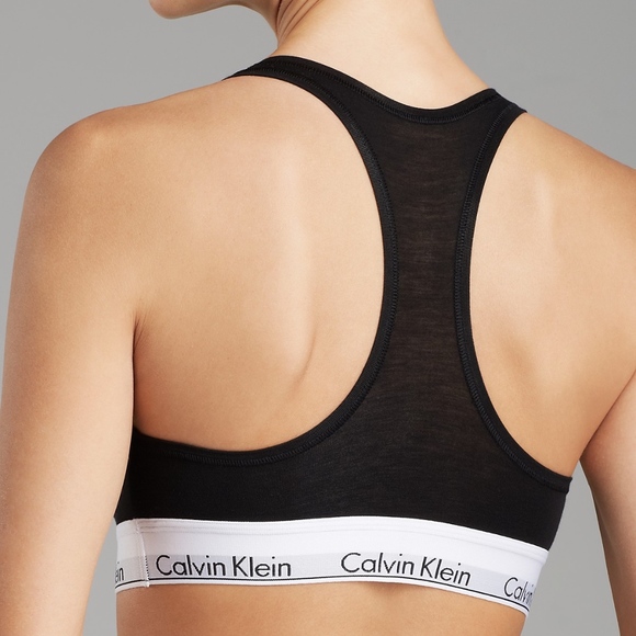 Calvin Klein Modern Cotton Racerback Bralette - Picture 4 of 6